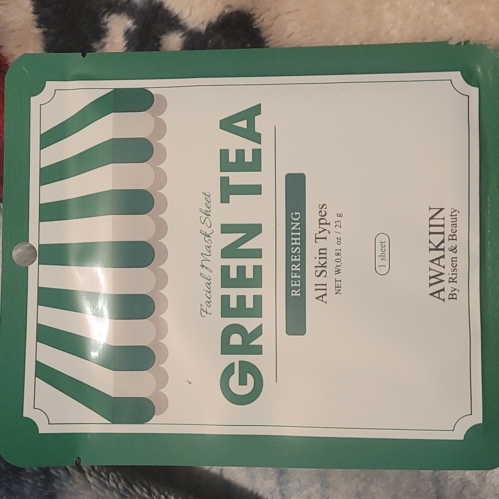 Green tea face mask